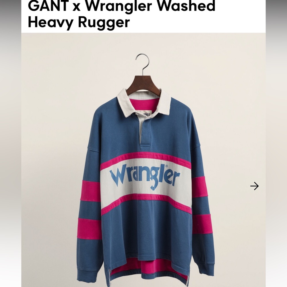 GANT x Wrangler Washed Heavy Rugger, Size L, NWT, Sold Out